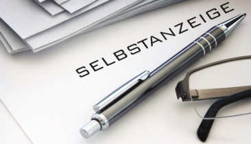 Schreiben Selbstanzeige