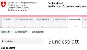 Steuerberatung Selbstanzeige: Schweizer Bundesblatt
